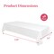 Prestee 48 White Plastic Tablecloth 108x54 Inches - No See-Through Rectangular Disposable Tablecloths for Indoor and Outdoor Events - Heavy-Duty and Waterproof for Holiday and Thanksgiving